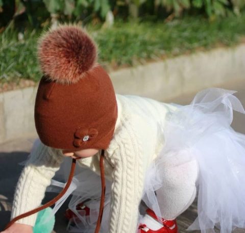 Bonnet en cachemire pour enfant sur mesure